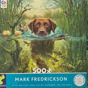 Mark Fredrickson 500-Piece Jigsaw Puzzle – Brown Retriever